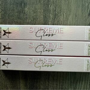 Jeffree Star Supreme Gloss Bundle of 3 Watermelon Soda,Everybody Knows,Pink Soda